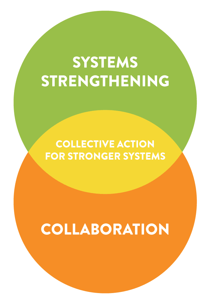 Diagrama de Venn de fortalecimiento de sistemas AFC