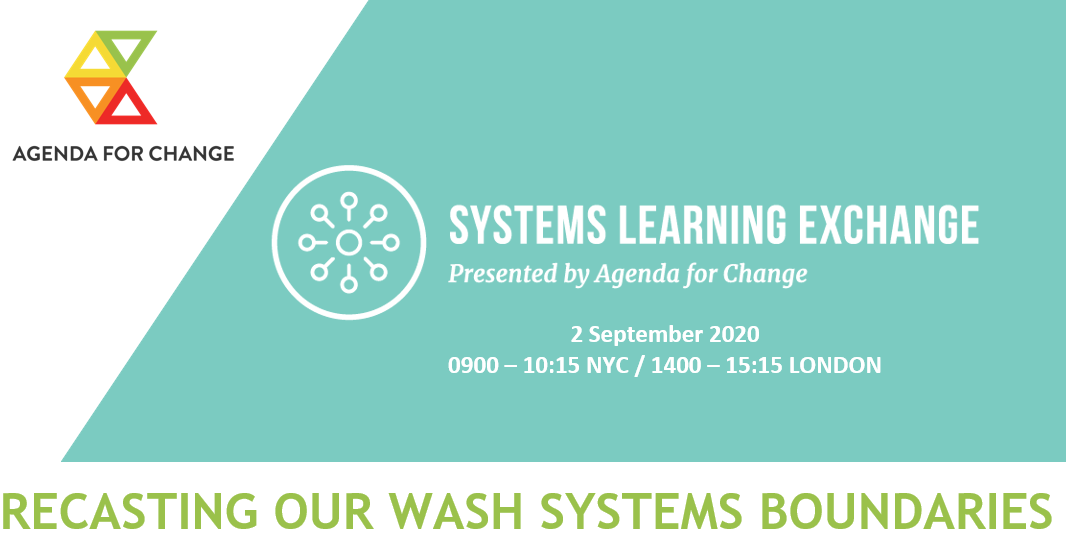 SYSTEMS LEARNING EXCHANGE Présenté par Agenda for Change